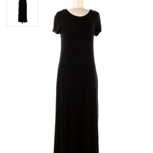 Long Casual Black Dress